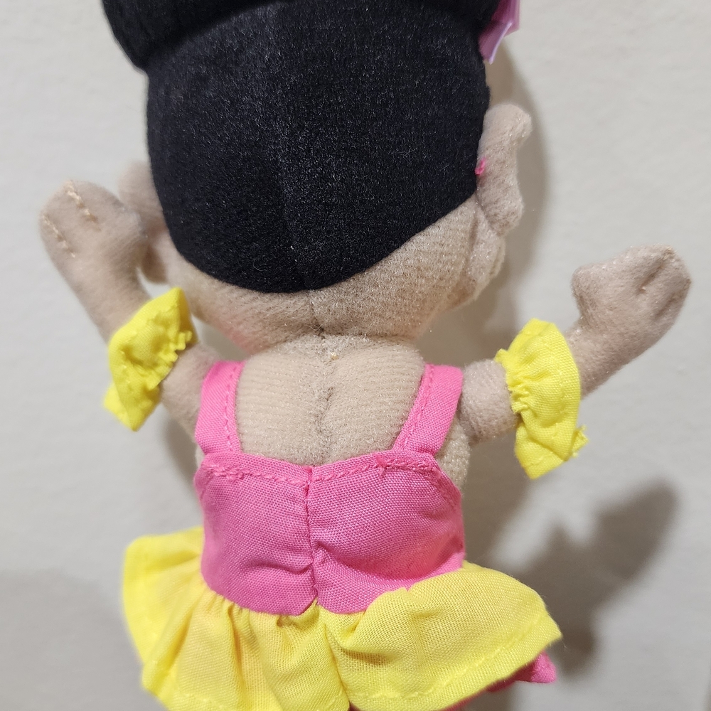100 PACKS | 6 Inch Charming Pink and Yellow Stuffed Doll - Picture 11 of 13